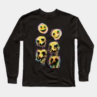 Trippy Heads Long Sleeve T-Shirt